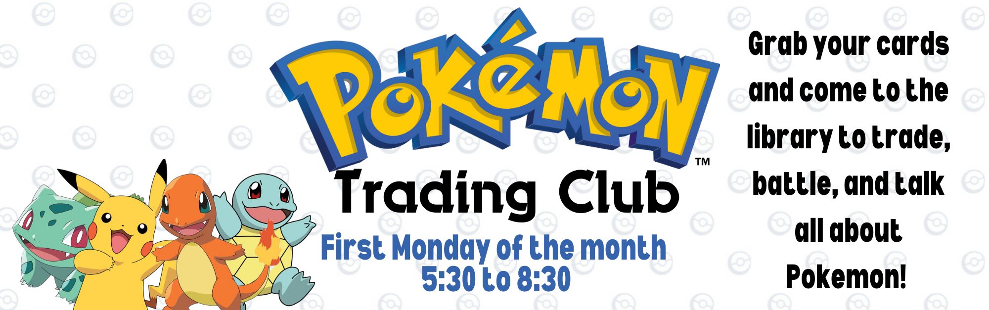 Pokemon Club - Thursday, October 6, 2022, 4:30 PM - Redford Township  District Library - LocalHop